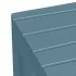 Sgabello bagno Lello multiuso turchese cobalto effetto legno