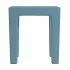 Sgabello bagno Lello multiuso turchese cobalto effetto legno