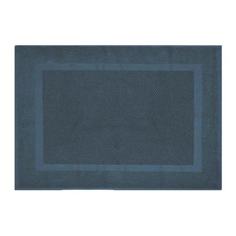 Tappeto bagno scendi doccia 100% cotone turchese cobalto 45x65 cm