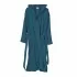 Accappatoio turchese 100% cotone taglia S con tasche cappuccio e cintura
