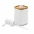 Set accessori bagno dispenser e portaspazzolini d'appoggio in abs bianco Wave