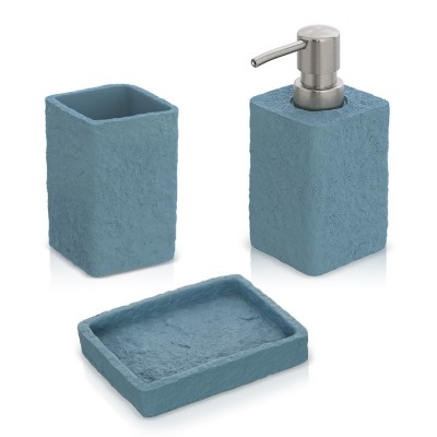 SET ACCESSORI BAGNO 174839 CERAMICA/LEGNO su Shop in Casa