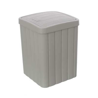 Scatola portaoggetti con coperchio Antracite Plastica 24 L 29,3 x