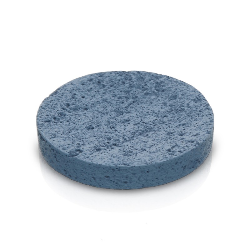 Porta sapone da appoggio turchese cobalto in resina effetto pietra Matera