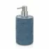 Dispenser sapone da appoggio turchese cobalto in resina effetto pietra Matera