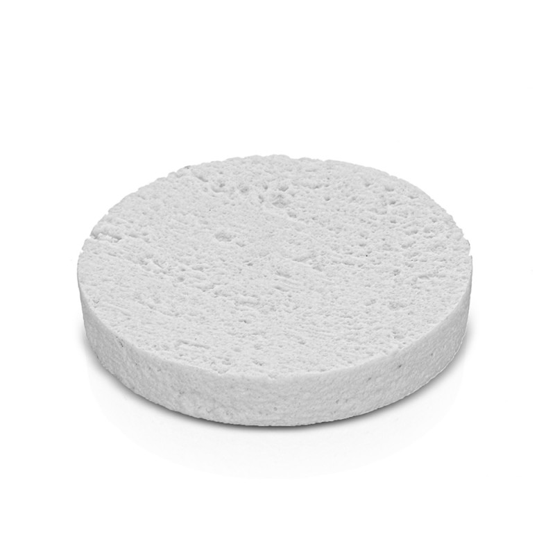 Porta sapone da appoggio bianco in resina effetto pietra Matera