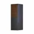 Colonna bagno sospesa 90 cm antracite e noce canaletto 2 ante push-pull Monza
