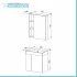 Mobile bagno sospeso salvaspazio 55 cm bianco lucido con specchio Strada