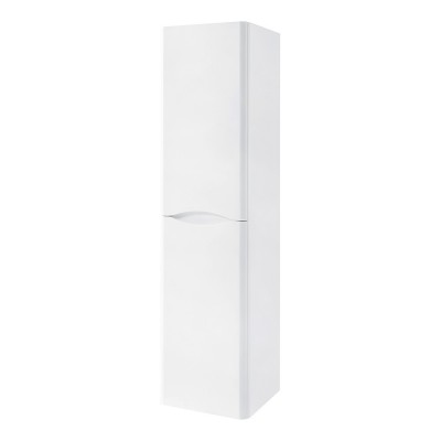 Sandy: Colonna girevole con 2 ante e 1 cassetto, inox star, bianco star  Misure: 35x34x180 cm