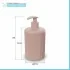 Dispenser sapone da appoggio rosa in plastica Ring
