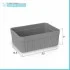 Vassoio porta oggetti da appoggio grigio in plastica Ring