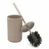 Set accessori bagno appoggio scopino e pattumiera tortora in plastica Ring