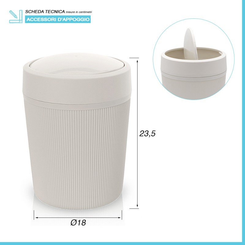 QWORK Pattuiera Intelligente, Cestino Spazzatura Autoatico Con Coperchio, Chiusura Orbida - Foto 11