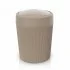 Pattumiera bagno tortora in plastica 4,2 lt con coperchio basculante Ring