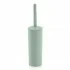 Scopino wc da appoggio verde acqua in plastica con portascopino
