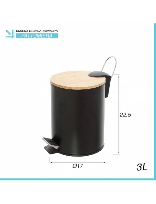Ebony set accessori bagno nero portasapone portaspazzolini scopino