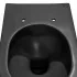 Wc filo muro nero opaco rimless in ceramica serie Feeling