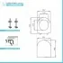 Copriwater compatibile Vitra serie Integra Round in termoindurente bianco