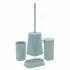 Set accessori bagno dispenser e portaspazzolini da appoggio acquamarina in abs Tender