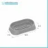 Set 3 pezzi accessori bagno grigio in abs Tender