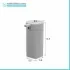 Dispenser sapone da appoggio grigio in abs Tender