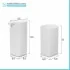 Set accessori bagno dispenser e portaspazzolini da appoggio bianco in abs Tender