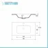 Mobile bagno a terra 80 cm stile industrial nero opaco con specchio Borg