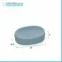 Accessori bagno da appoggio in set 3 pezzi in ceramica colore turchese cobalto Cup