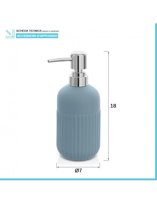 NICEME Set di 2 Dispenser di Sapone in Plastica da 300 ml, Dispenser di