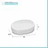 Accessori bagno da appoggio in set 3 pezzi in ceramica colore bianco Cup