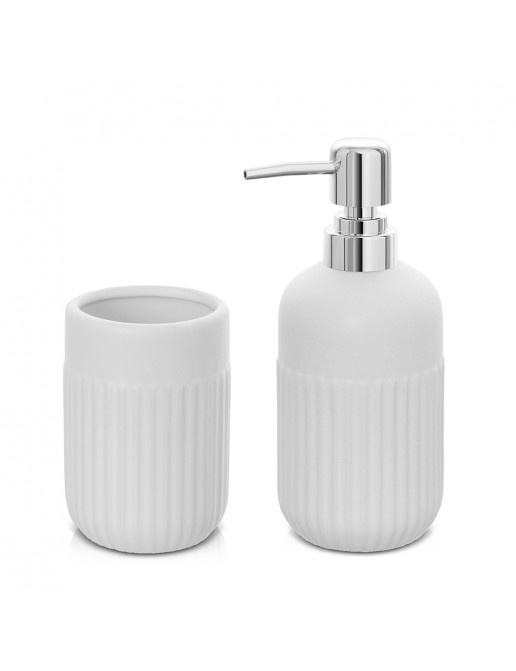 Portaspazzolini Ceramica Gedy - Bianco 11.8x7.2cm | Per Bagno Con Garanzia 2 Anni - Foto 11