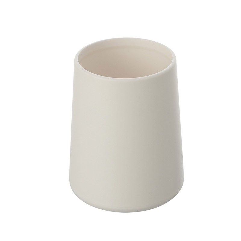Portaspazzolino In Plastica Bianco da Appoggio Per Bagno Moderno Portaspazzolino In Plastica Bianco da Appoggio Per Bagno Moderno