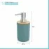 Dispenser sapone da appoggio acquamarina in abs e bambù Surf