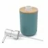 Dispenser sapone da appoggio acquamarina in abs e bambù Surf