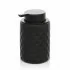 Dispenser sapone nero da appoggio in ceramica Cristal