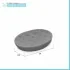 Accessori bagno da appoggio in set 3 pezzi ceramica colore grigio Cristal