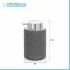Dispenser sapone grigio da appoggio in ceramica Cristal