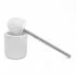 Scopino wc bianco da appoggio in ceramica Cristal