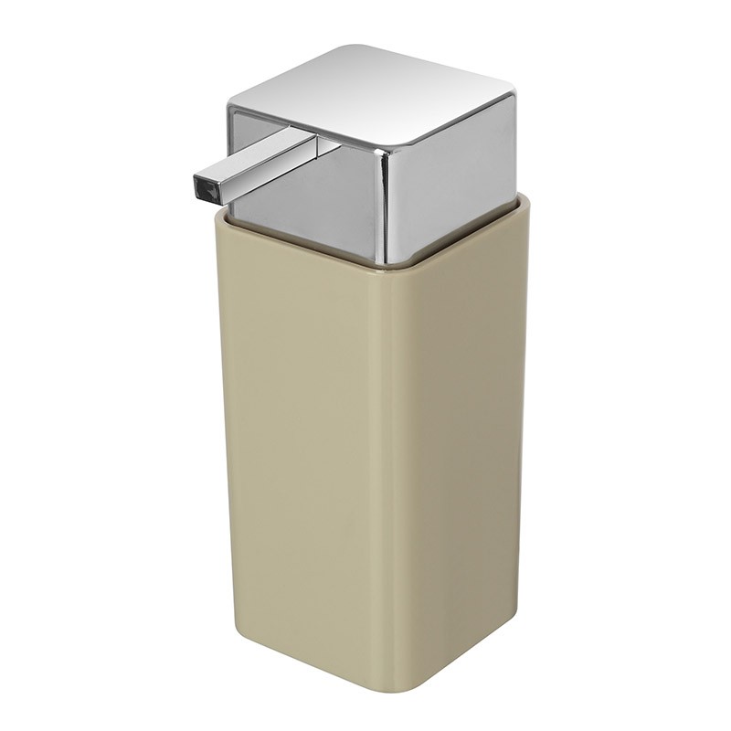 Dispenser Sapone Liquido In Plastica Beige Da Appoggio Dispenser Sapone Liquido In Plastica Beige Da Appoggio