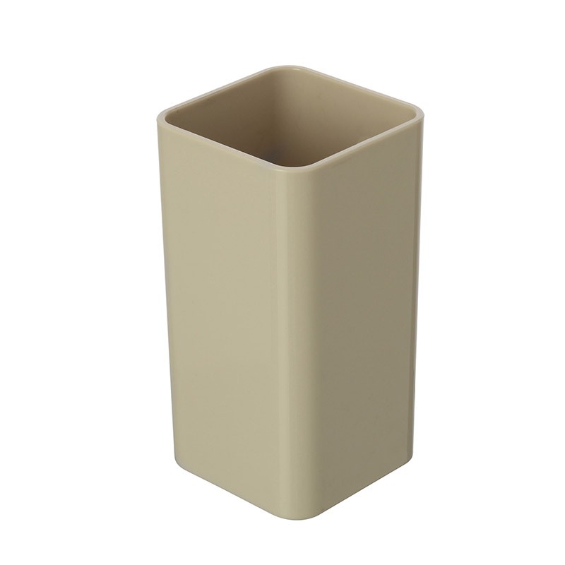 Portaspazzolino Beige da Appoggio per Bagno Moderno Portaspazzolino Beige da Appoggio per Bagno Moderno