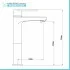 Rubinetti bagno in set lavabo alto e bidet cromati Recta