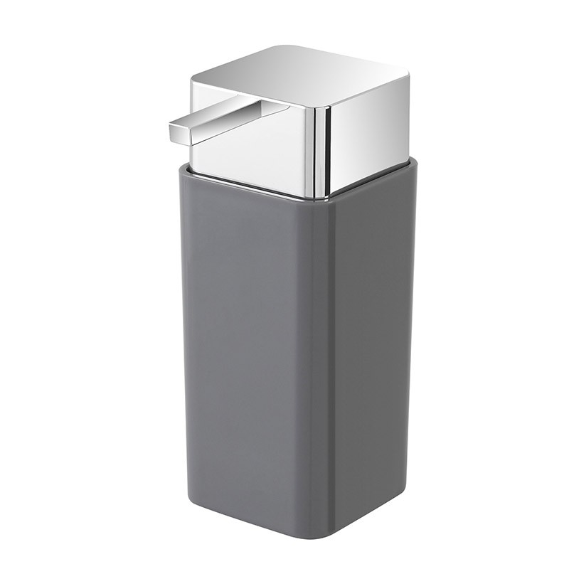 Dispenser Sapone Liquido In Plastica Grigio Da Appoggio Dispenser Sapone Liquido In Plastica Grigio Da Appoggio