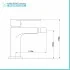 Rubinetti bagno in set per lavabo e bidet cromati Recta