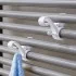 Appendini per termoarredo bianco in set 2 pezzi