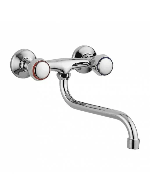 Rubinetti Rubinetto Ottone Rubinetto Da Muro Vintage Per Cucina O Lavanderia In Ottone Cromato Stile Retr 926084