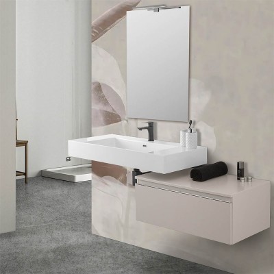 Mobile bagno 80 cm grigio...