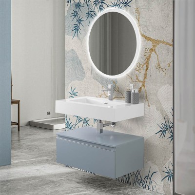 Mobile bagno 80 cm blu...