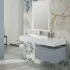 Cassettone sospeso bagno 60 cm blu pastello opaco  Iside