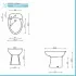 Sanitari tradizionali scarico a terra per bagno completo e lavabo con colonna Clara