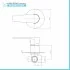 Kit doccia incasso cromato tondo con soffione 20 cm inox Recta